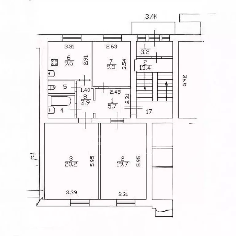 3-к кв. Санкт-Петербург пос. Песочный, Ленинградская ул., 44 (73.4 м) - Фото 2