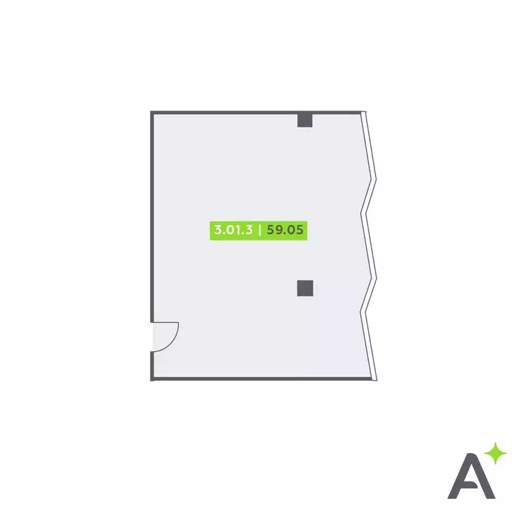 Офис (59.05 м) - Фото 1