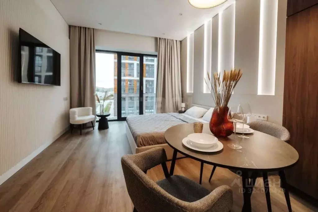 Студия Санкт-Петербург наб. Макарова, 58 (29.0 м) - Фото 2