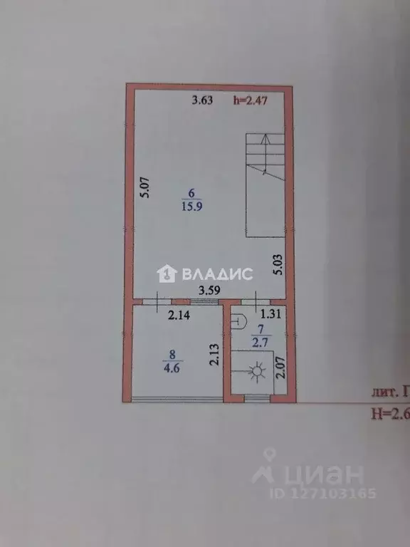 Коттедж в Краснодарский край, Ейск Рабочая ул., 2Б (48 м) - Фото 2