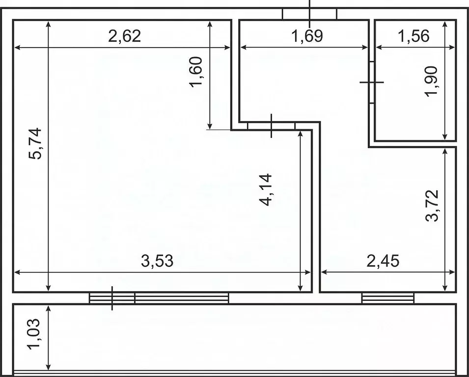 1-к кв. Московская область, Красногорск Заводская ул., 29 (35.0 м) - Фото 1