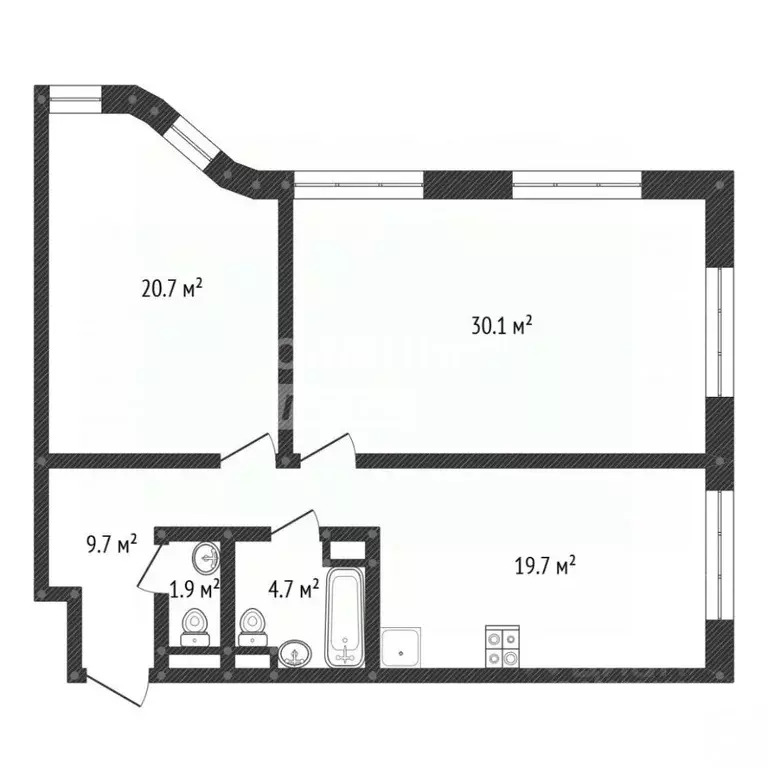 2-к кв. Москва Стремянный пер., 2 (86.8 м) - Фото 2