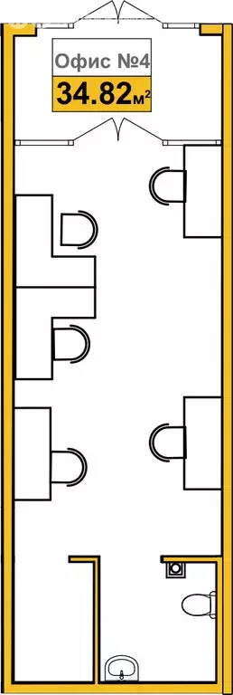 Офис (34.82 м) - Фото 0
