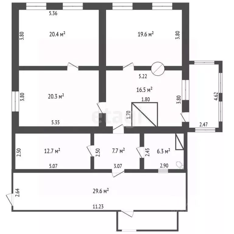 Дом в Мордовия, Большеберезниковский район, с. Паракино Набережная ... - Фото 1