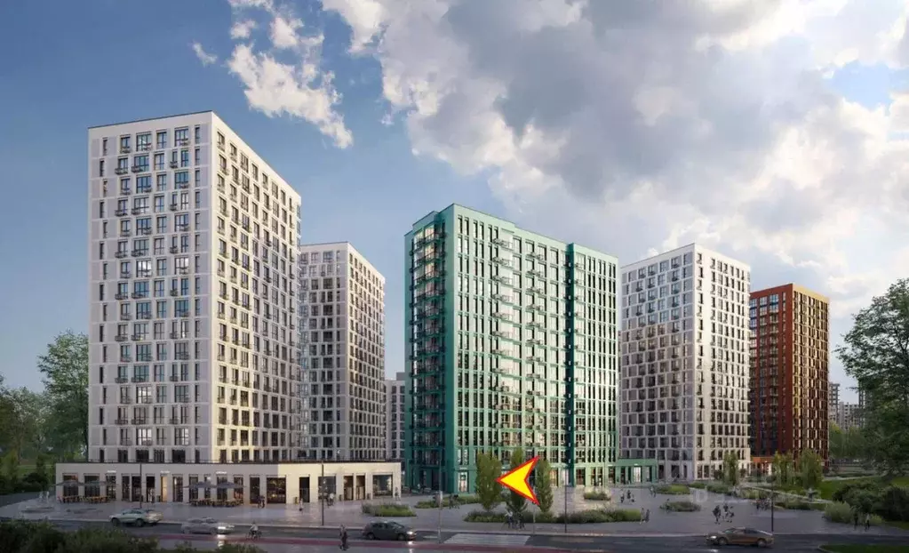 Помещение свободного назначения в Москва Скандинавия жилой комплекс, ... - Фото 1