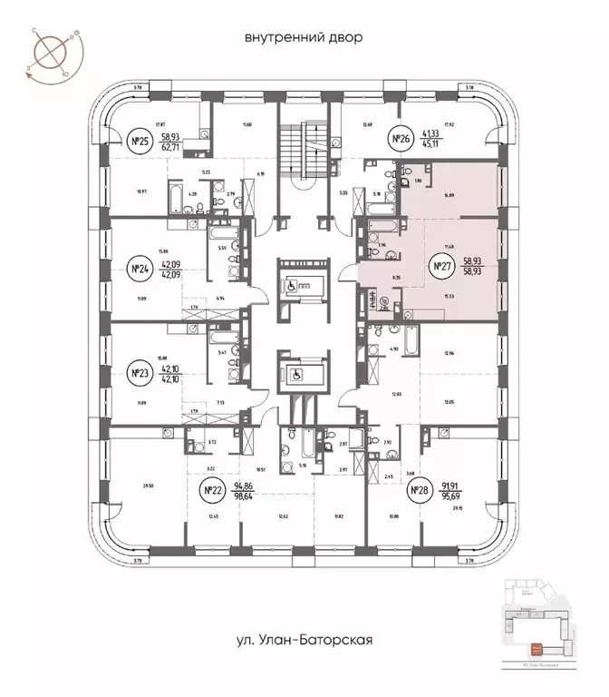 2-к кв. Иркутская область, Иркутск Макс жилой комплекс (58.93 м) - Фото 2