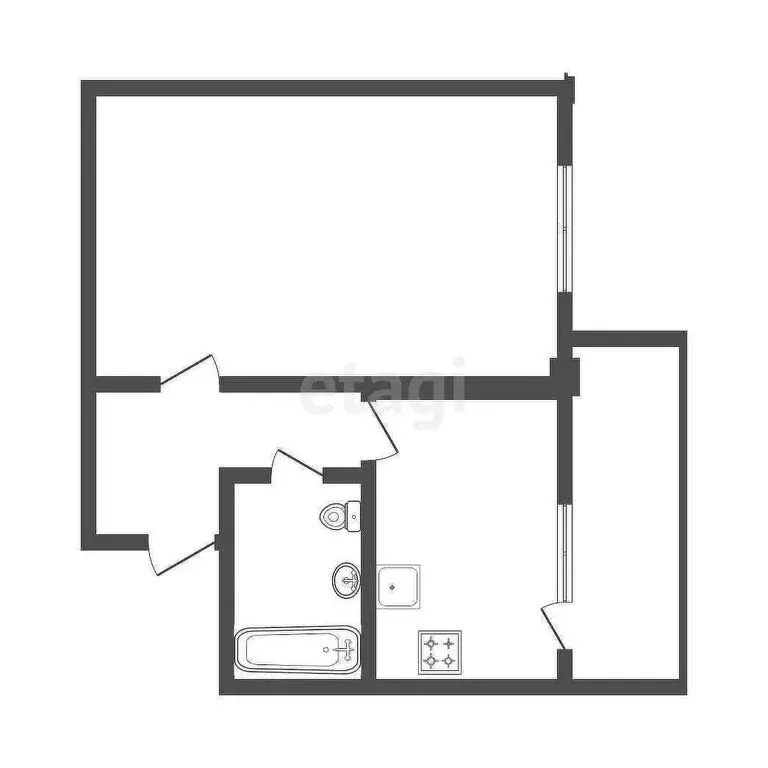 1-комнатная квартира: Севастополь, улица Симонок, 55В (32 м) - Фото 0