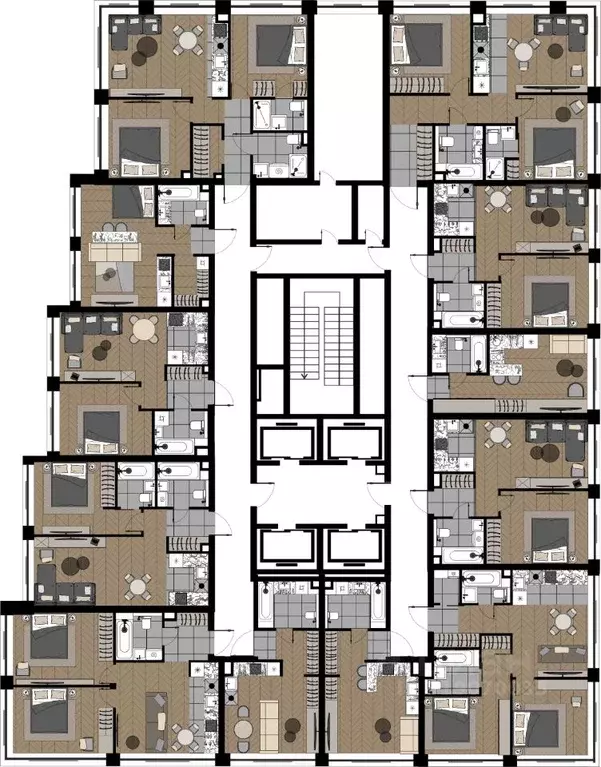 Студия Москва ул. Берзарина, 37 (26.64 м) - Фото 1