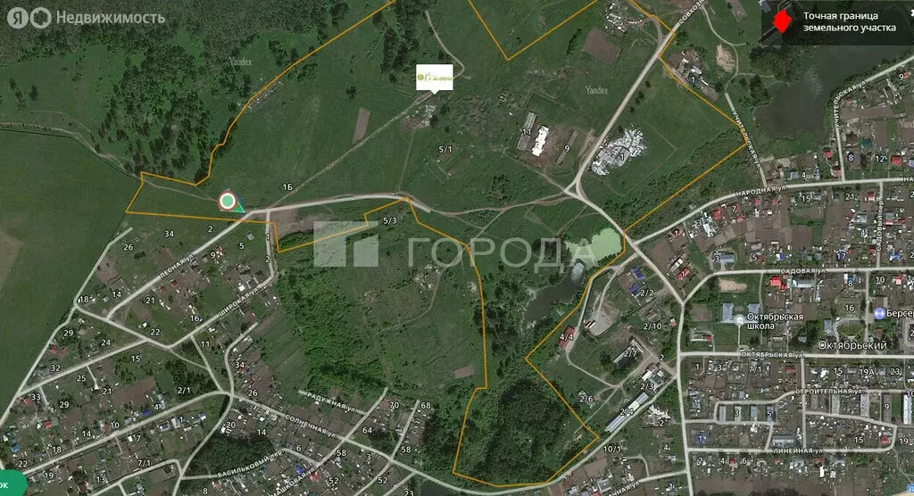 Участок в Мошковский район, посёлок Октябрьский (13.5 м) - Фото 2