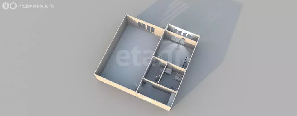 1-комнатная квартира: Оха, Красноармейская улица, 14 (38.1 м) - Фото 1