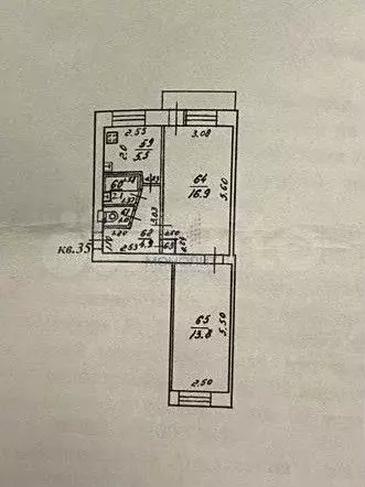 2-к. квартира, 45,2 м, 4/5 эт. - Фото 0