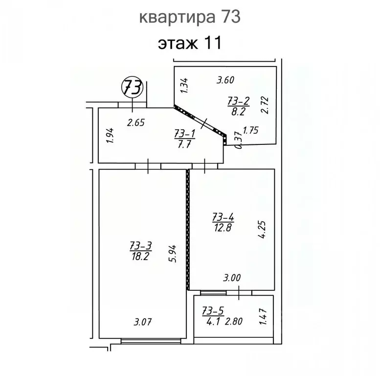 1-к кв. Крым, Ялта ул. Крупской, 52 (51.0 м) - Фото 2
