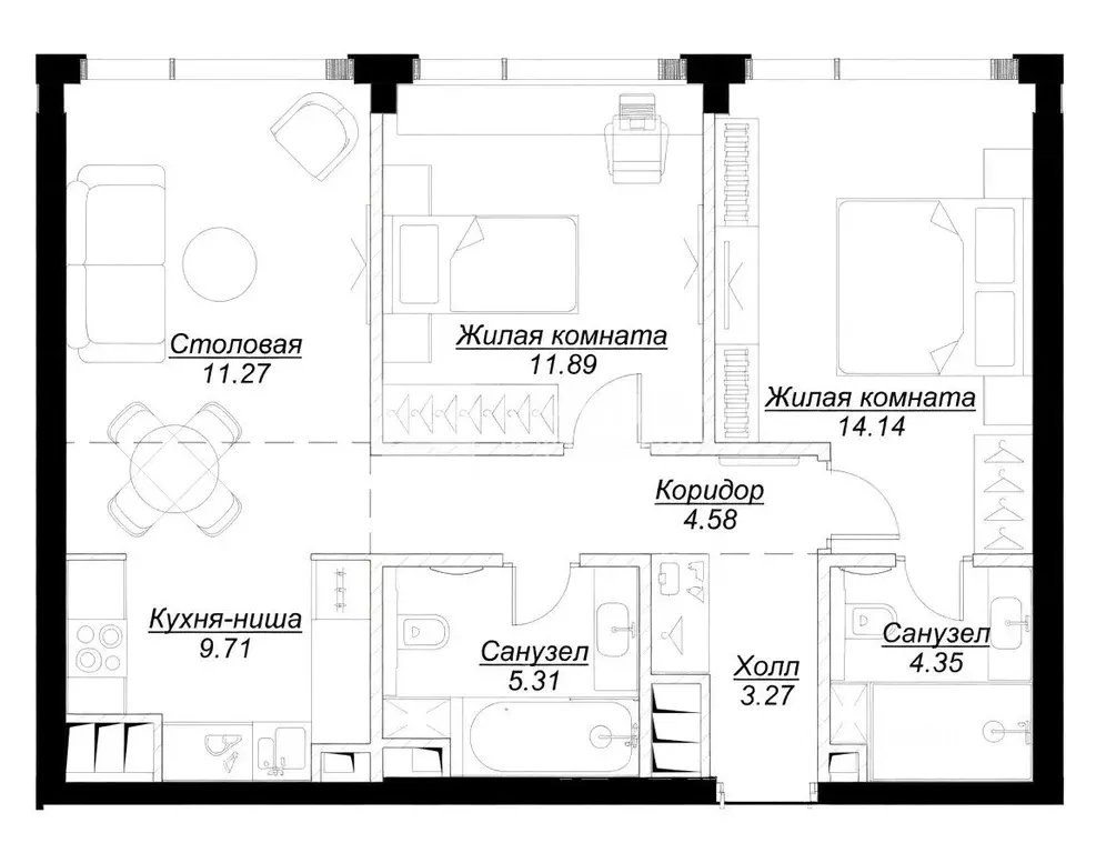 3-к кв. Москва ул. 4-я Марьиной рощи, 10 (65.8 м) - Фото 2