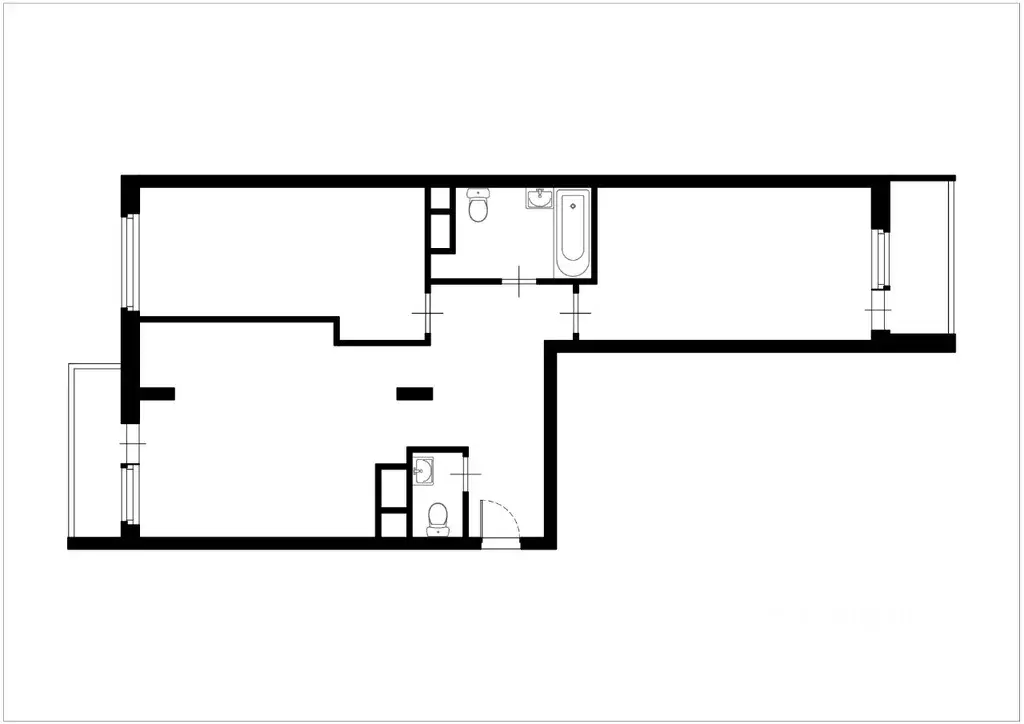 2-к кв. Татарстан, Казань Профессора Камая ул., 8А (70.2 м) - Фото 1