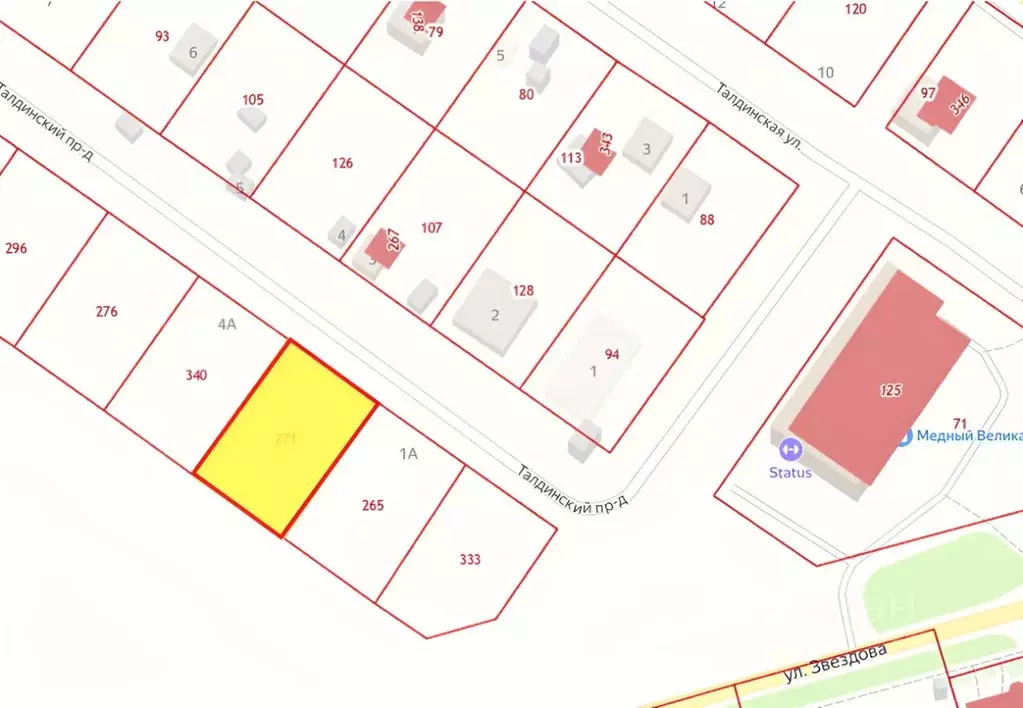 Участок в Кемеровская область, Новокузнецк проезд Талдинский (13.47 ... - Фото 2