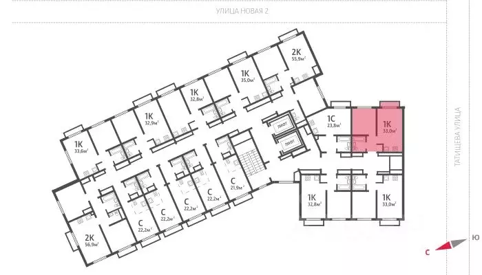 Студия Свердловская область, Екатеринбург ул. Зеленый Остров, 14 (22.2 ... - Фото 2
