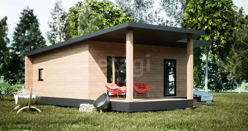 Дом в Пермский край, Пермский муниципальный округ, д. Горшки  (47 м) - Фото 1