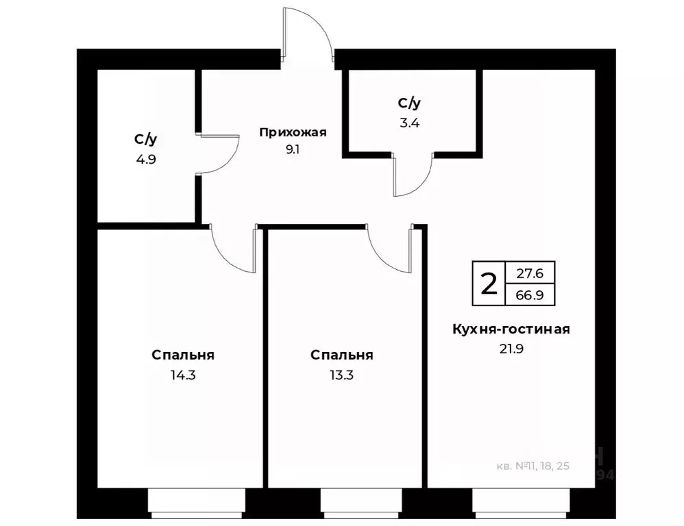 3-к кв. Оренбургская область, Оренбургский район, пос. Пригородный ... - Фото 0