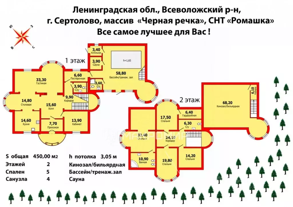 Дом в Ленинградская область, Сертолово Всеволожский район, Ромашка ... - Фото 2