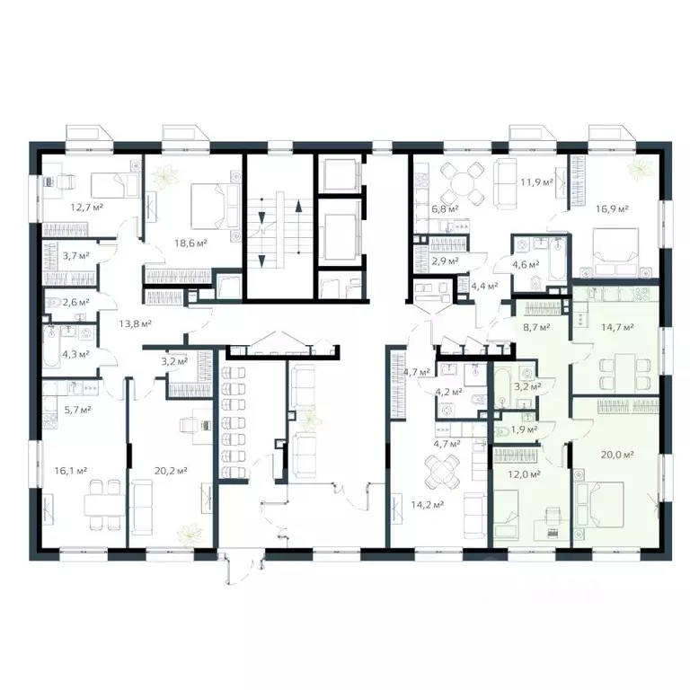 2-к кв. Приморский край, Владивосток Дом на Востоке жилой комплекс, ... - Фото 2