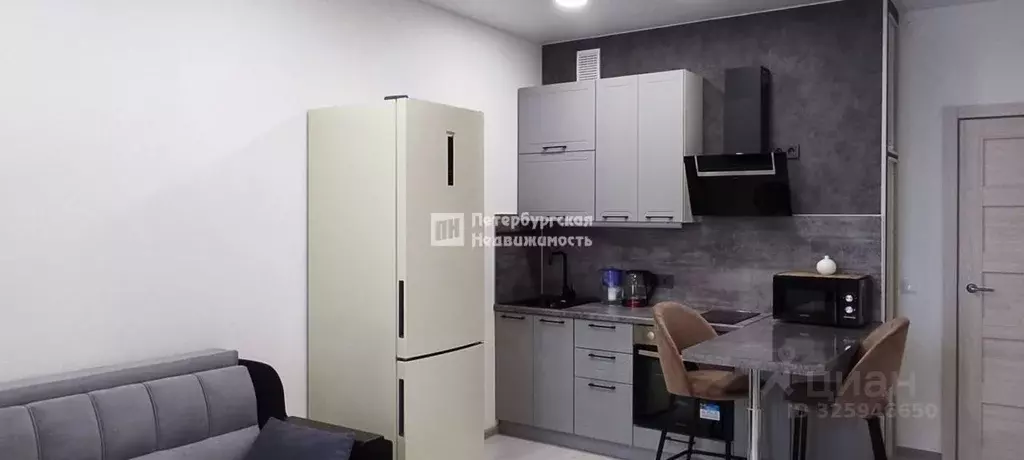 Студия Санкт-Петербург ул. Верхне-Каменская, 11к1 (25.3 м) - Фото 2