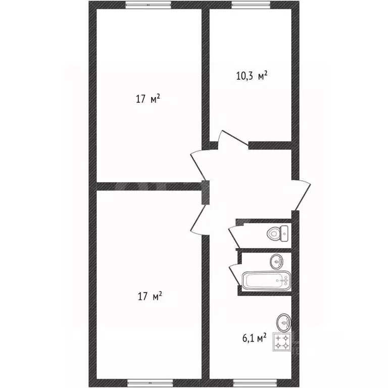 3-к кв. Смоленская область, Смоленский муниципальный округ, д. ... - Фото 2