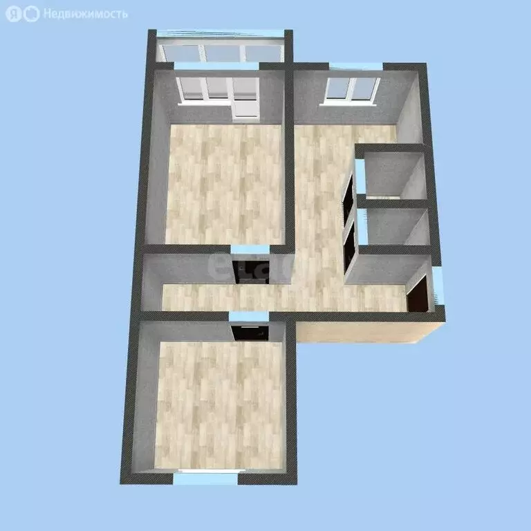 2-комнатная квартира: Арсеньев, Ленинская улица, 37 (43.5 м) - Фото 2