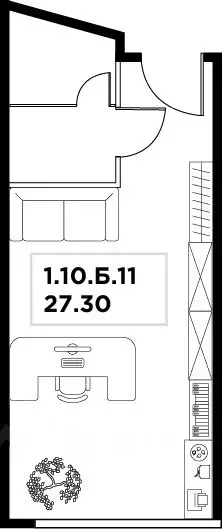 Офис в Москва ул. Маршала Прошлякова, 23 (27 м) - Фото 2