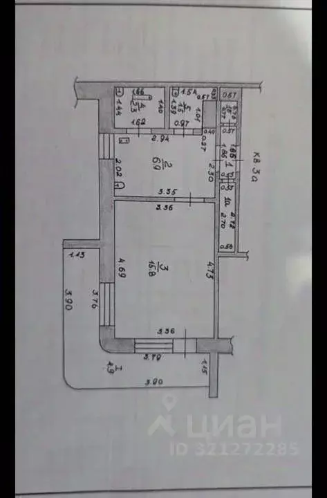 1-к кв. Тамбовская область, Тамбов Мичуринская ул., 197 (29.4 м) - Фото 1