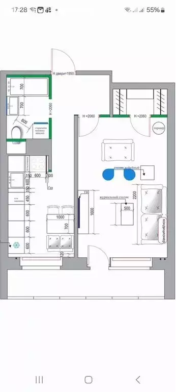 1-комнатная квартира: Москва, Флотская улица, 28к1с2 (42 м) - Фото 1