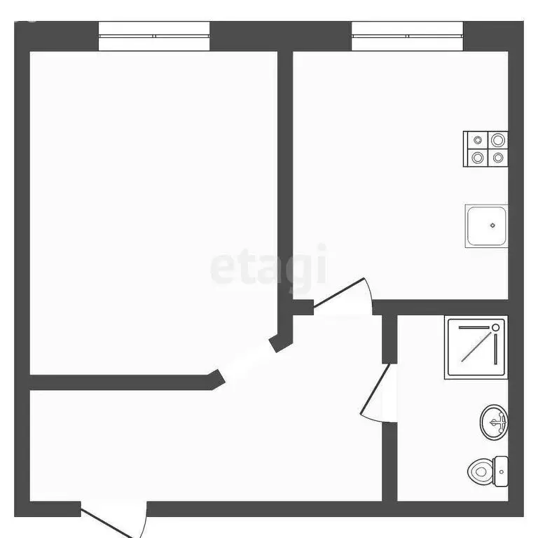1-комнатная квартира: Тюмень, Солнечный проезд, 5 (35.1 м) - Фото 0
