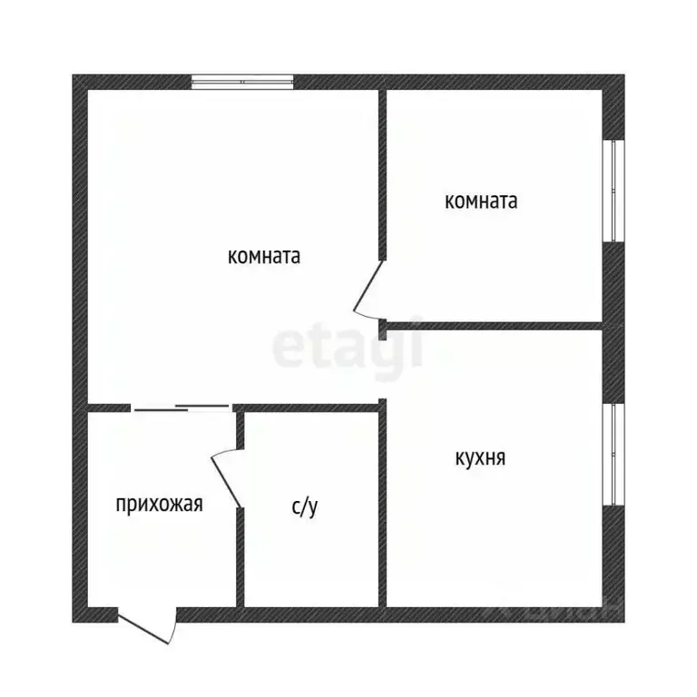 2-к кв. Костромская область, Кострома Никитская ул., 49 (30.2 м) - Фото 2