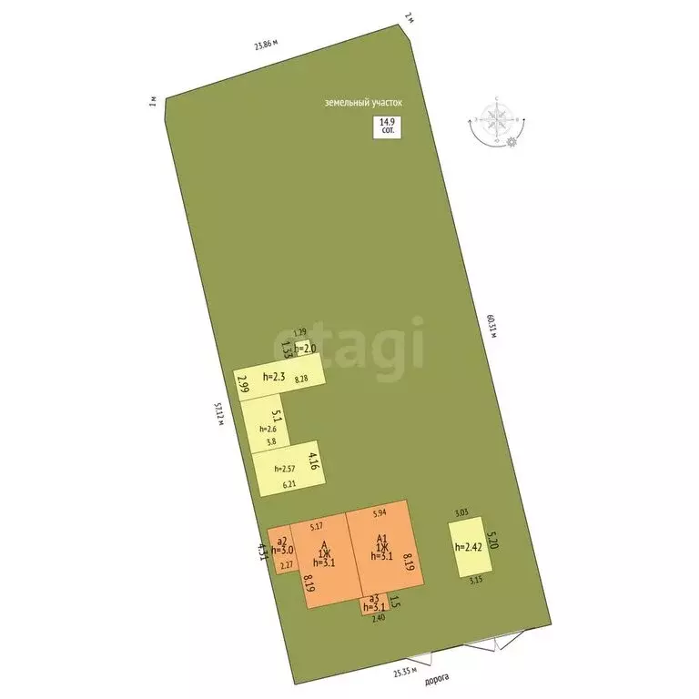 Дом в село Орлиное, улица Трактористов (84.6 м) - Фото 1