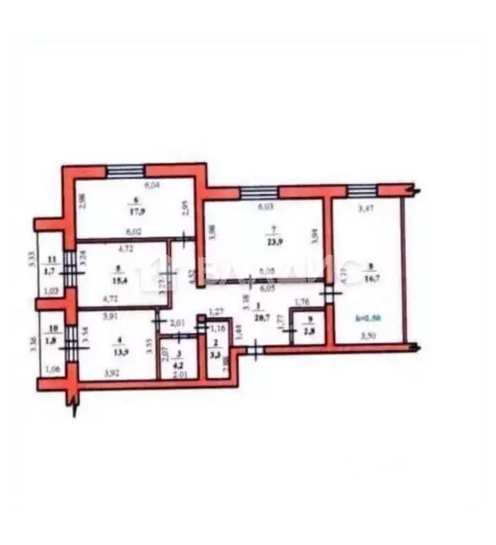 4-к кв. Башкортостан, Стерлитамак 23 Мая ул., 24 (118.8 м) - Фото 2