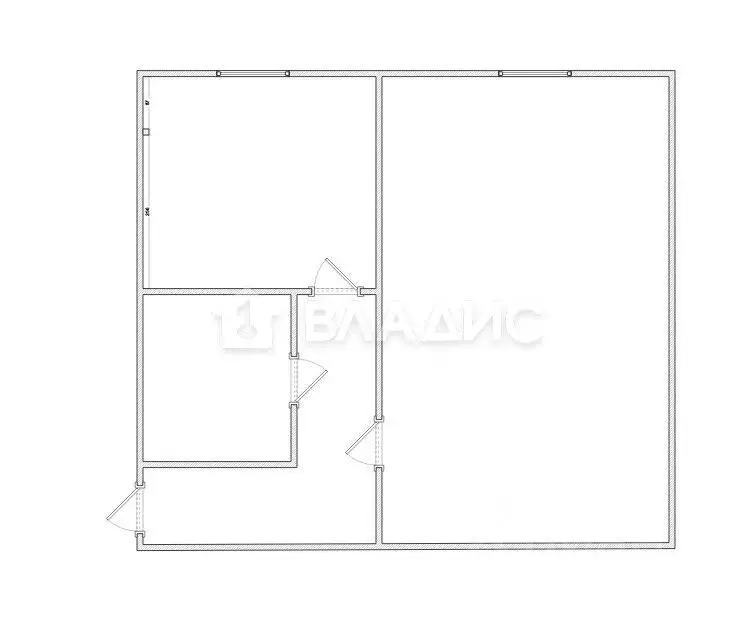1-к кв. Пензенская область, Городищенский район, Чаадаевка рп ул. ... - Фото 2