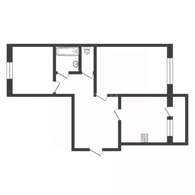 2-к кв. Ленинградская область, Кириши Плавницкий бул., 20 (54.6 м) - Фото 2