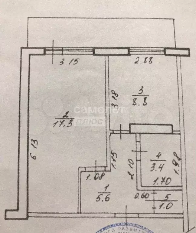 1-к. квартира, 35,1 м, 2/9 эт. - Фото 0