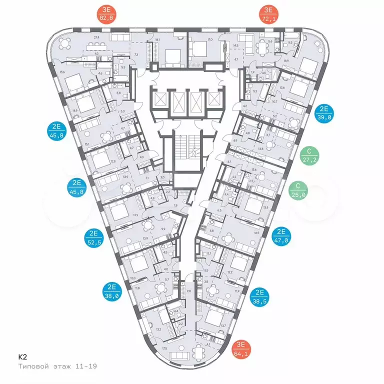 Квартира-студия, 25 м, 18/31 эт. - Фото 1