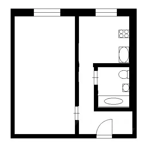 1-к кв. Санкт-Петербург ул. Сикейроса, 6К1 (33.0 м) - Фото 1