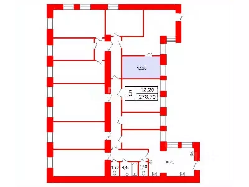 Комната Санкт-Петербург 12-я Васильевского острова линия, 15 (12.2 м) - Фото 1