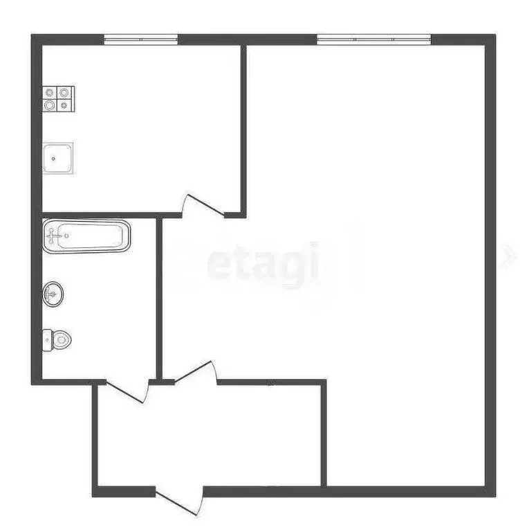 1-комнатная квартира: Воронеж, улица Юлюса Янониса, 14 (30.4 м) - Фото 1