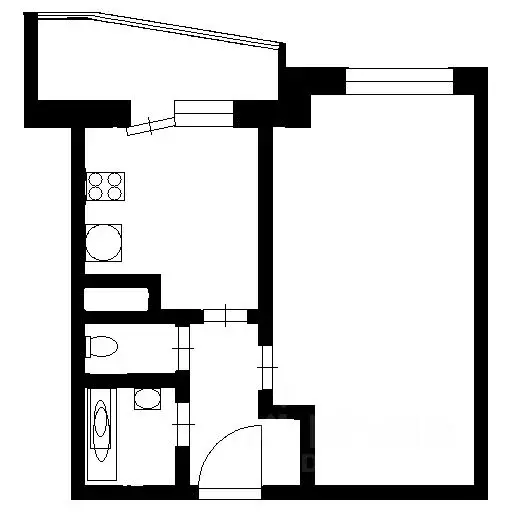 1-к кв. Санкт-Петербург просп. Маршала Блюхера, 9к2 (38.0 м) - Фото 2