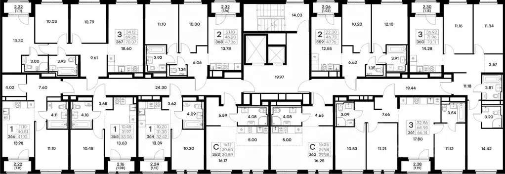 3-к кв. Владимирская область, Владимир GloraX Октябрьский жилой ... - Фото 2