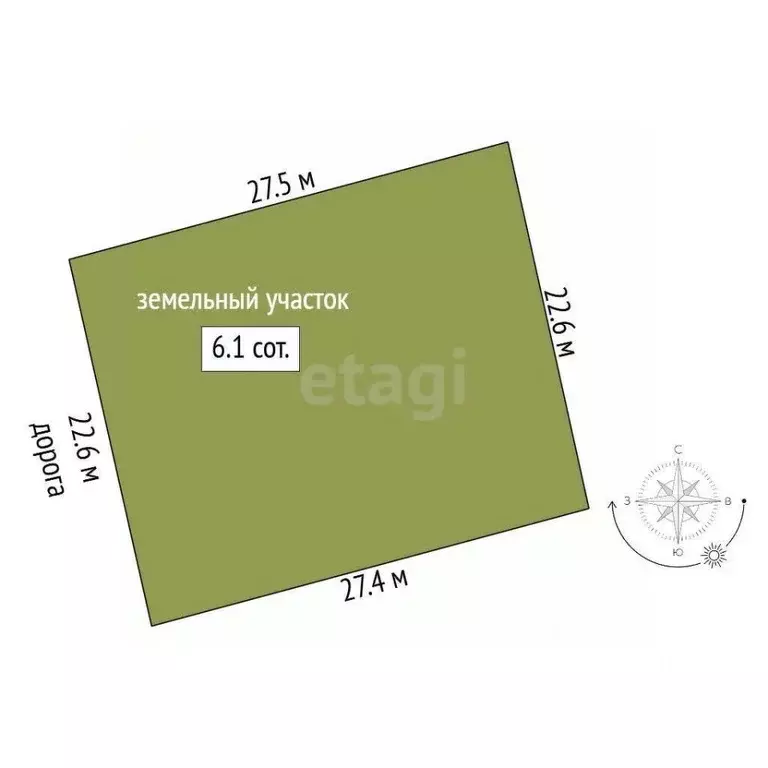 Участок в Крым, Ленинский район, с. Калиновка ул. Горького (6.12 сот.) - Фото 2