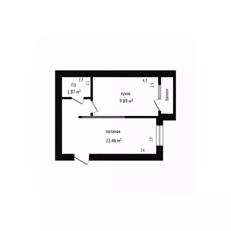 1-к кв. Дагестан, Дербент ул. Юрия Гагарина, 11 (40.5 м) - Фото 2