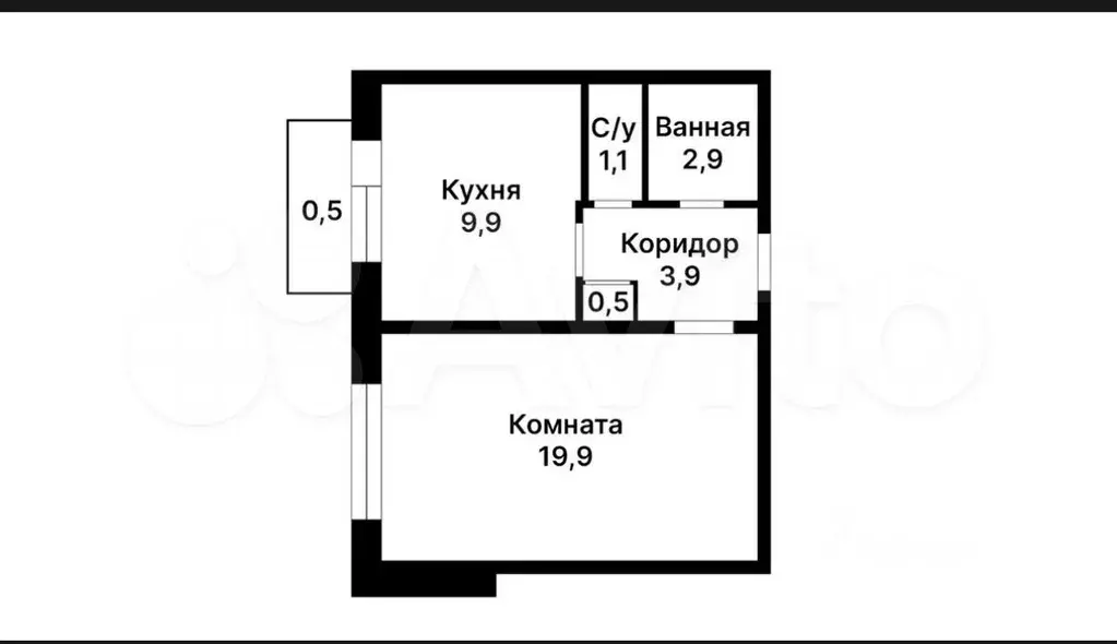 1-к. квартира, 38,8 м, 7/18 эт. - Фото 0