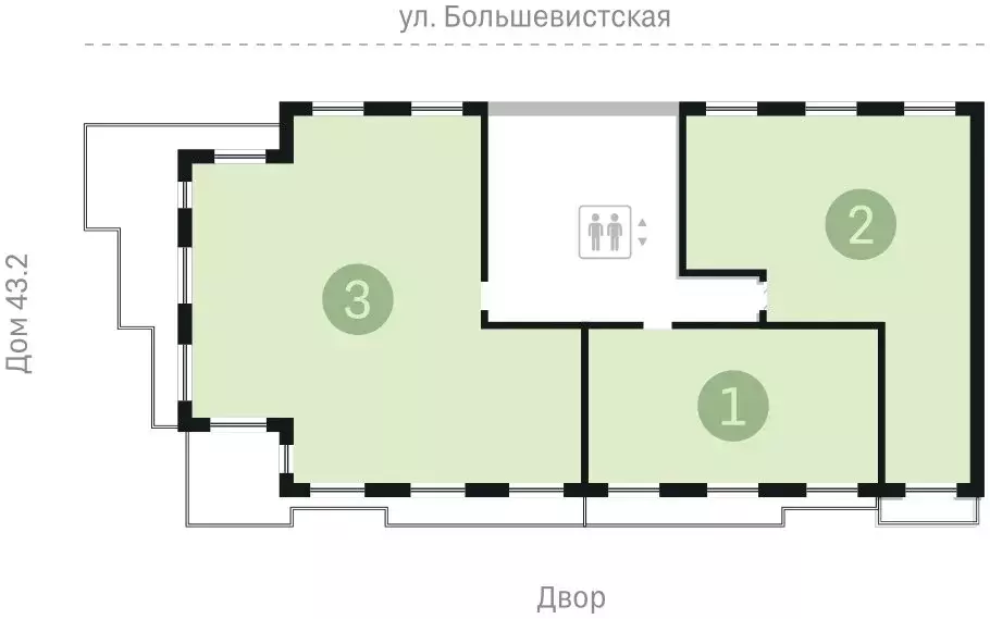 3-комнатная квартира: Новосибирск, Большевистская улица, 88 (168.62 м) - Фото 1