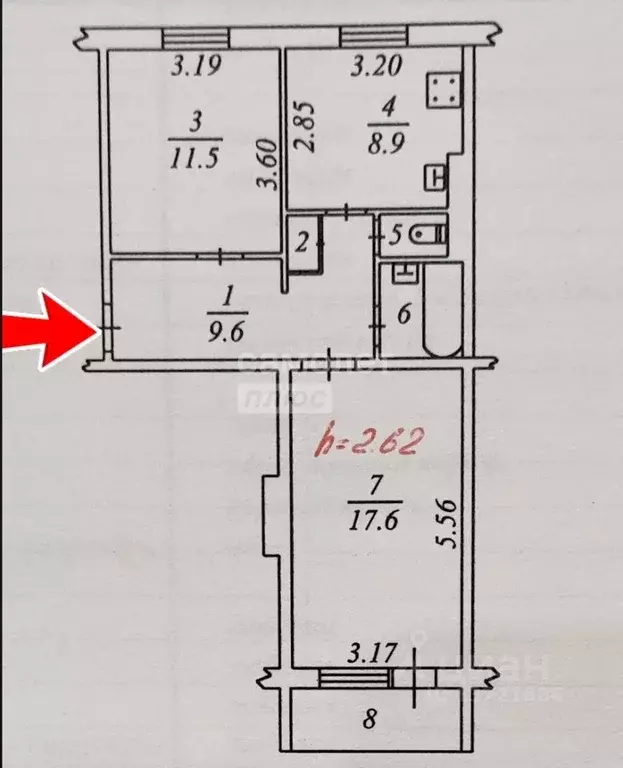 2-к кв. Ямало-Ненецкий АО, Ноябрьск ул. 40 лет Победы, 3 (51.9 м) - Фото 2