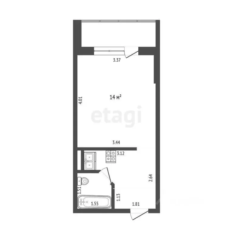 Студия Мордовия, Саранск ул. Филатова, 5 (22.1 м) - Фото 0