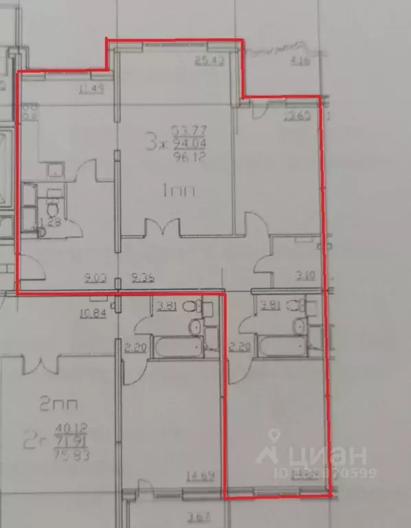 3-к кв. Московская область, Красногорск бул. Ильинский, 7 (90.0 м) - Фото 2